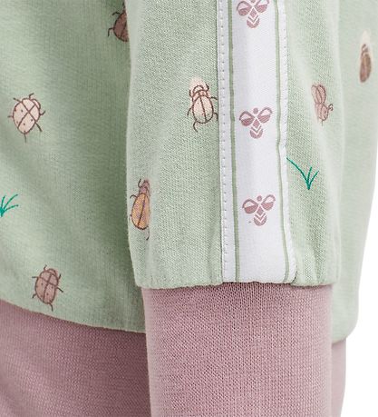 Hummel Cardigan - hmlEmma - Mattgrün m. Insekten