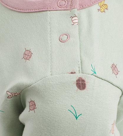 Hummel Pullover - hmlElla - Mattgrün m. Insekten