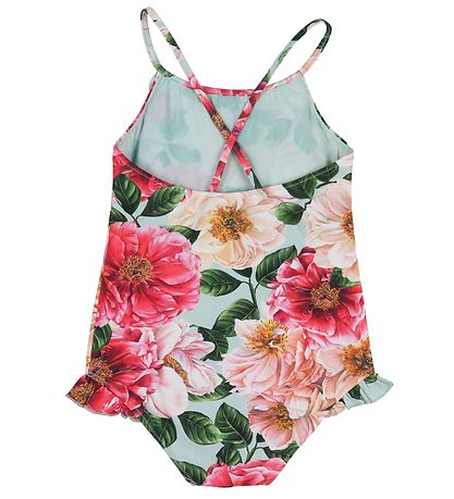Dolce & Gabbana Sundföt - Blár M. Bleik blóm