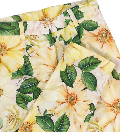 Dolce & Gabbana Byxor - Gul m. Blommor