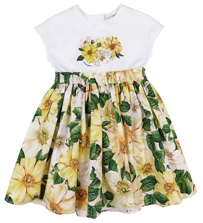 Robe jaune a fleur best sale