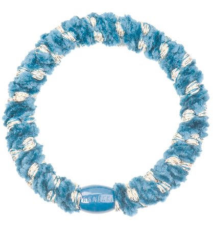 Kknekki Elastic - Light blue Velvet w. Glitter