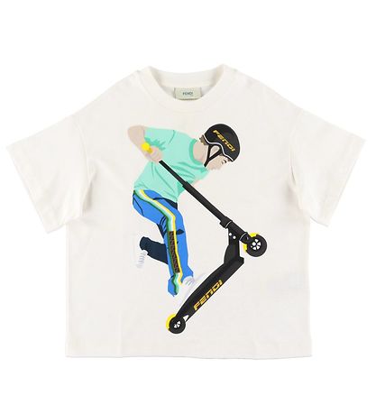 Fendi T-Shirt - Wei m. Print
