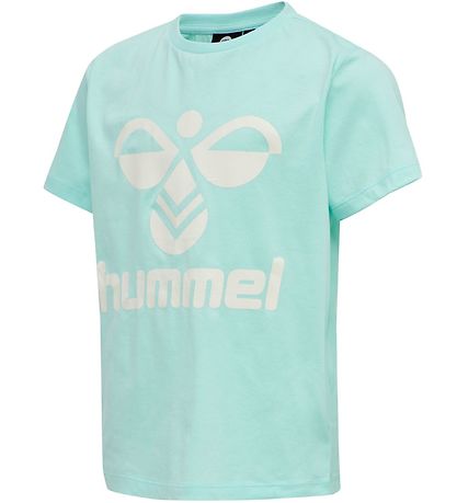 Hummel Stuttermabolur - HMLTrees - Ljósblátt
