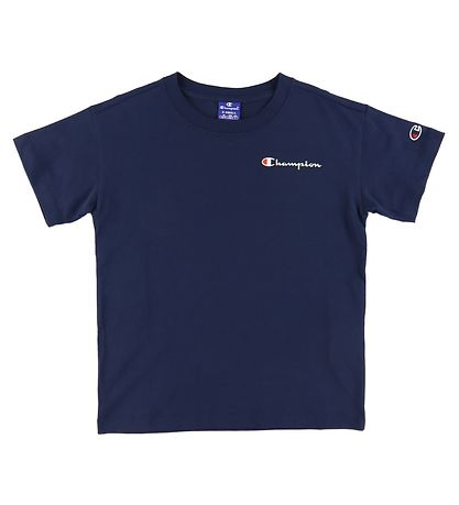 Champion Fashion Stuttermabolur - Dökkblátt