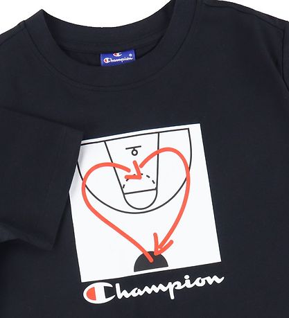 Champion Fashion T-shirt - Black w. Print