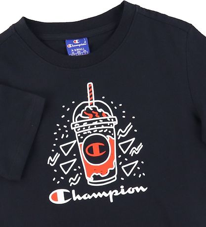 Champion Fashion T-shirt - Black w. Print