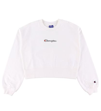 Champion Fashion Sweatshirt - Cropped - Vit m. Logo