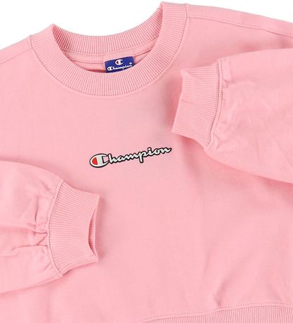 Champion Fashion Sweatshirt - Cropped - Rose w. Logo