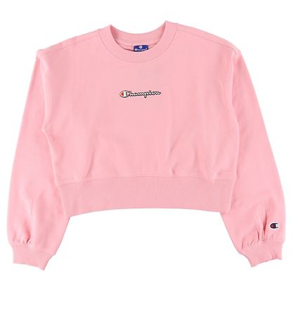 Champion Fashion Sweatshirt - Cropped - Rose w. Logo