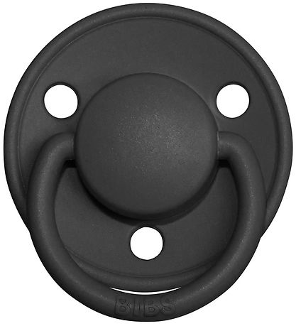 BIBS De Lux Schnuller - Gr. 2 - 2er-Pack - Rund - Cloud/Black