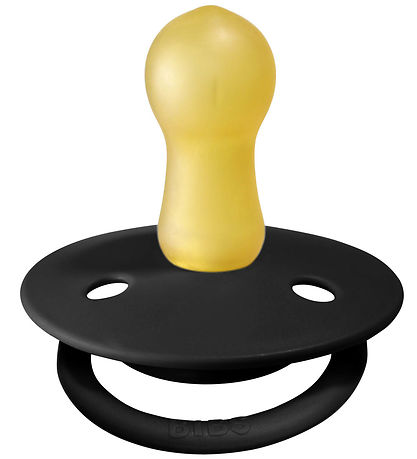 BIBS De Lux Schnuller - Gr. 2 - 2er-Pack - Rund - Cloud/Black