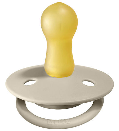 BIBS De Lux Pacifiers - Size 2 - 2-Pack - Round - Vanilla/Dark O