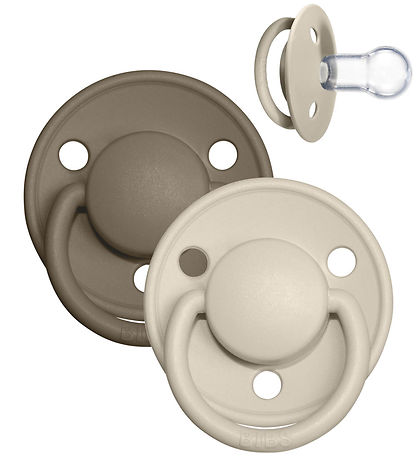 BIBS De Lux Schnuller - Onesize - 2er-Pack - Rund - Vanilla/Dark