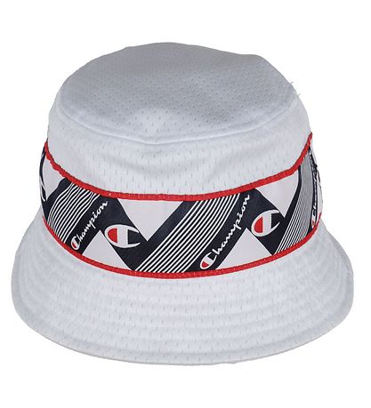 Champion Zonnehoed - Wit m. Logotape