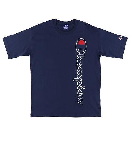 Champion Fashion T-paita - Laivastonsininen, Logo