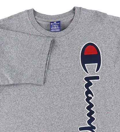 Champion Fashion T-Shirt - Graumeliert m. Logo