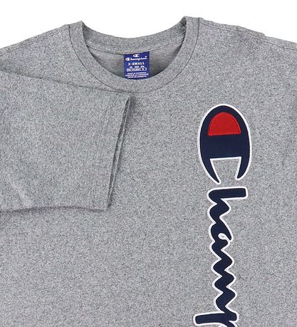 Champion Fashion T-shirt - Grey Melange w. Logo