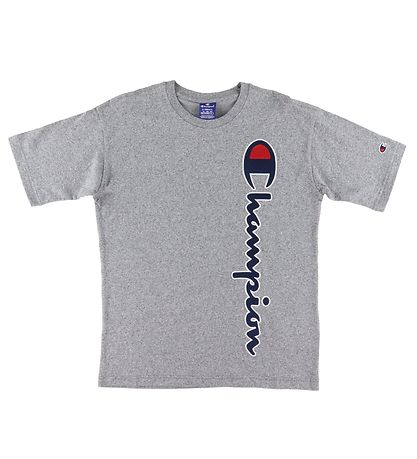 Champion Fashion T-shirt - Grey Melange w. Logo