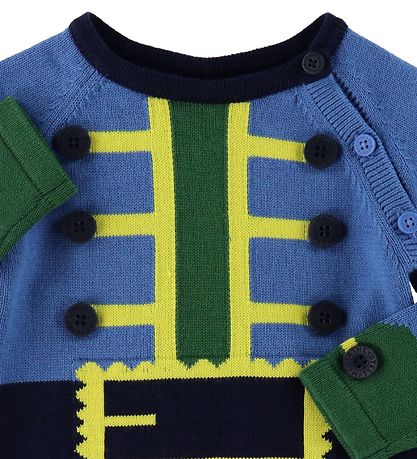 Stella McCartney Kids Blússa - Prjónað - Blár M. Sjóræningjajakk