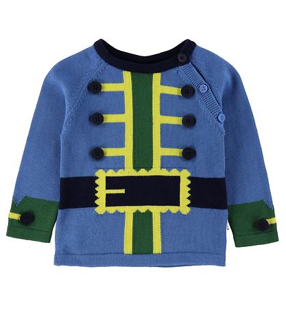 Stella McCartney Kids Blússa - Prjónað - Blár M. Sjóræningjajakk
