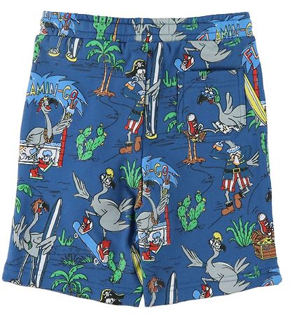 Stella McCartney Kids Sweatshorts - Blau m. Flamingos