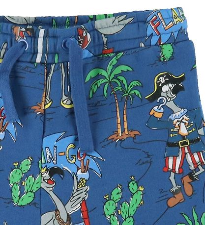 Stella McCartney Kids Sweatshorts - Blau m. Flamingos