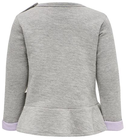 Hummel Sweatshirt - hmlAlberte - Grey w. Print