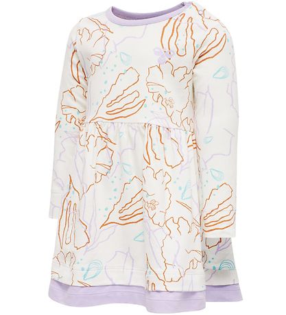 Hummel Kleid - hmlOlivia - Weiß m. Print
