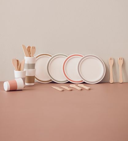 Kids Concept Dinnerware - Bistro - Wood/White