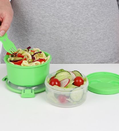 Sistema Lunchbox w. Cutlery - Lunch Stack - 965 ml - Green