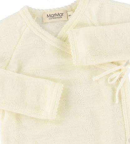 MarMar Wrap Bodysuit l/s - Belita - Wool - Natural