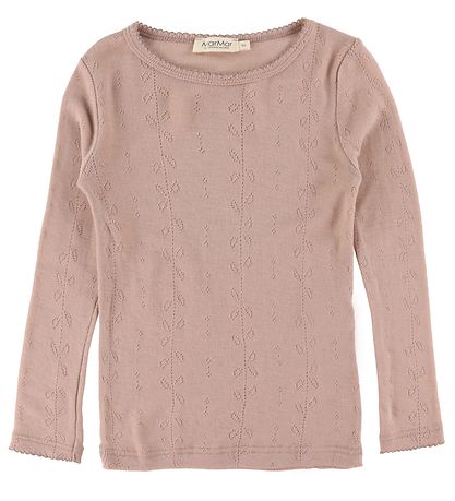 MarMar Blússa - Tamra - Ull - Brenndur Rose