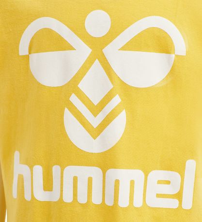 Hummel Stuttermabolur - hmlTres - Gult