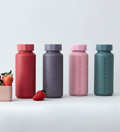 Design Letters Thermo Bottle - Kiss - 500ml - Pink