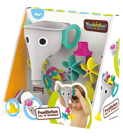 Yookidoo Badleksak - FunEleFun Fill 'N' Sprinkle - Grå