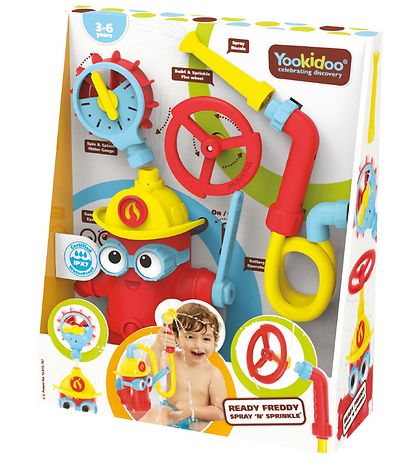 Yookidoo Baðleikföng - Tilbúið Freddy Spray 'N Sprinkle