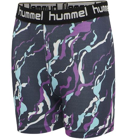 Hummel Shorts - Mimmi - Navy w. Pattern