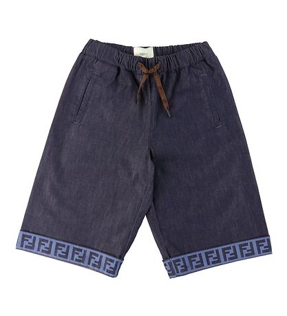 Fendi Shorts - Navy m. Logoband