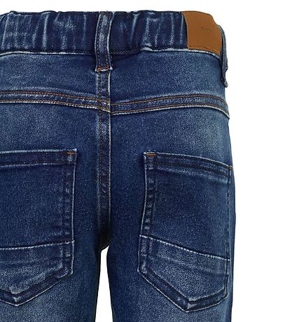 Minymo Hosen - Stretch Loose Fit - Blaudenim