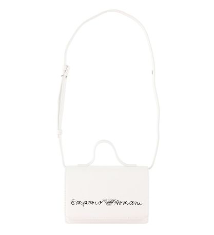 Emporio Armani Hliðartaska - Hvítt M. Undirskrift