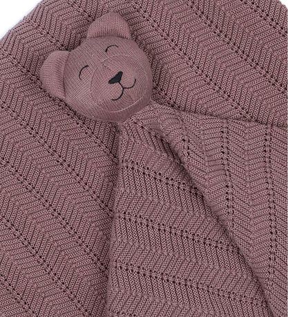 Smallstuff Comfort Blanket - 35x35 cm - Dark Rose Teddy