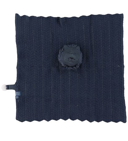 Smallstuff Comfort Blanket - 35x35 cm - Dark Denim Lion
