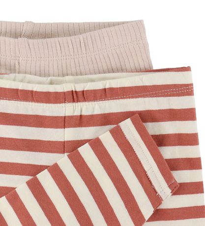 Minymo Leggings - 2er-Pack - Canyon Rose