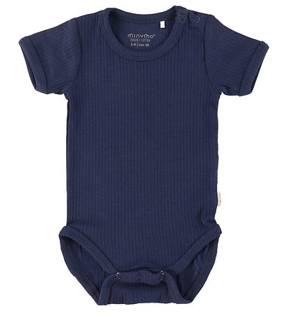 Minymo Bodysuit s/s - 2-pack - Goblin Blue