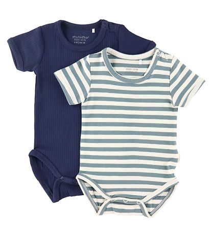 Minymo Bodies k/ä - 2er-Pack - Blue