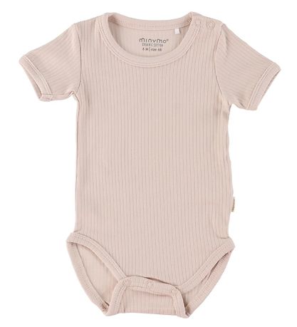 Minymo Bodysuit s/s - 2-pack - Canyon Rose