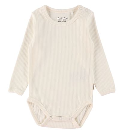 Minymo Bodies l/ä - Rib - 2er-Pack - Amber Gold