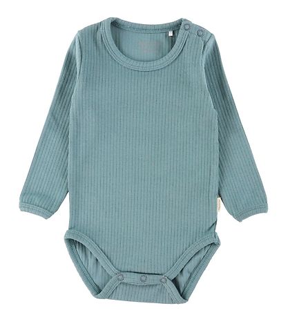 Minymo Bodysuit l/s - 2-pack - Goblin Blue