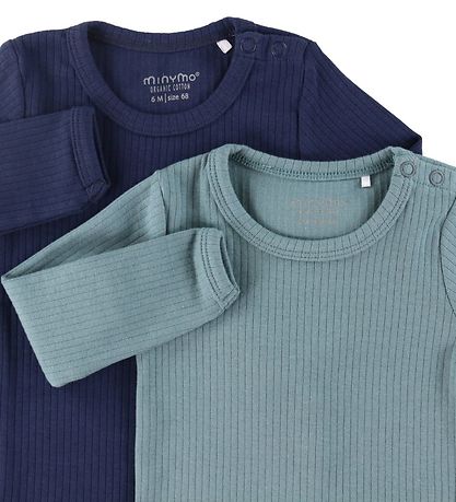 Minymo Bodies l/ä - 2er-Pack - Blue
